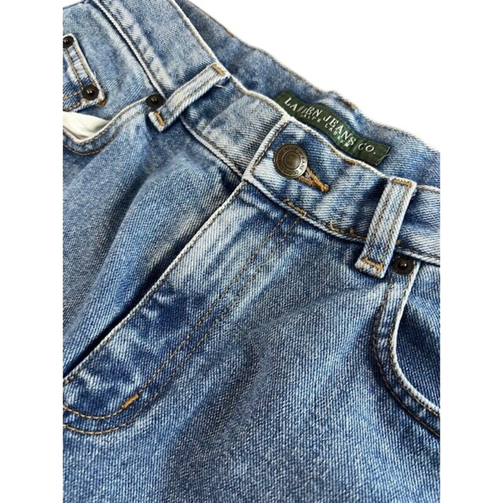 Lauren Ralph Lauren Medium Blue Cropped Denim Jeans